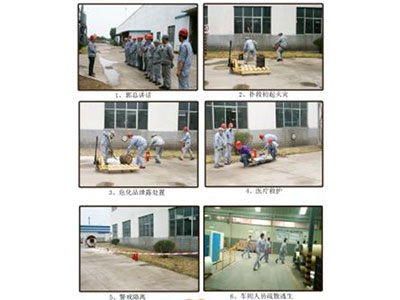 Bộ phận an ninh đã tổ chức diễn tập khẩn cấp của công ty